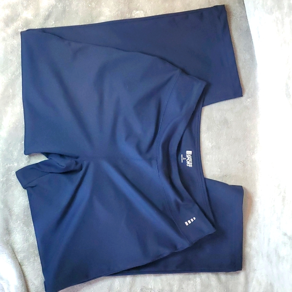 Wide Leg Navy Sport Athletic Pants Wide Leg Navy Sport Athletic Pants